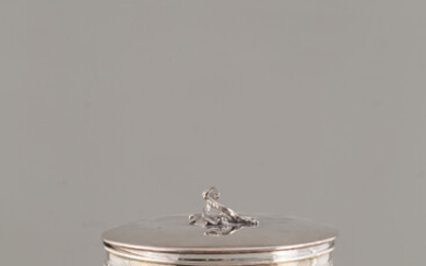 800 silver bowl and lid, gr. 935 ca. 20th century