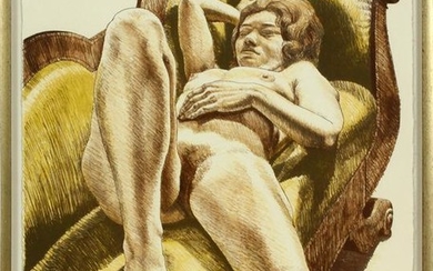 PHILIP PEARLSTEIN, LITHOGRAPH, 1971, H 27.75", L 22"