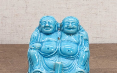 A Chinese turquoise-glazed incense holder