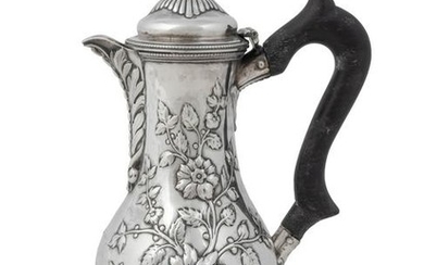 A Continental Silver Coffee Pot Height 9 3/4 x length