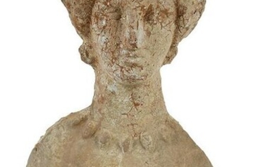 A Cypriot Terracotta Bust of a Woman