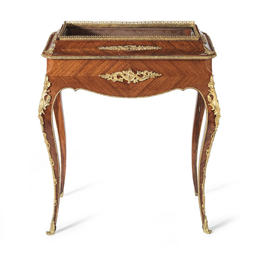 A French late 19th century kingwood and gilt metal mounted Jardinière