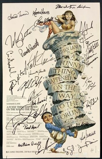 "A Funny Thing Happened....," Cast Signed Poster