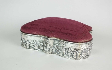 A George V silver mounted jewellery box