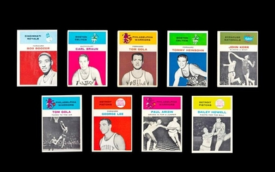 A Group of Nine 1961 Fleer Basketball Cards