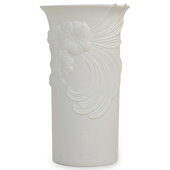 A. K. Kaiser Bisque Porcelain Floral Vase