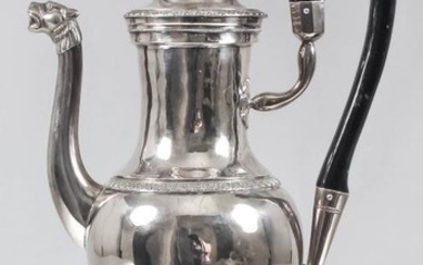 A Late 18th/Early 19th Century French Silver Coffee Jug,...