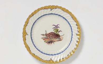 A Meissen plate from the "Japanese" dinner service for King Frederick II