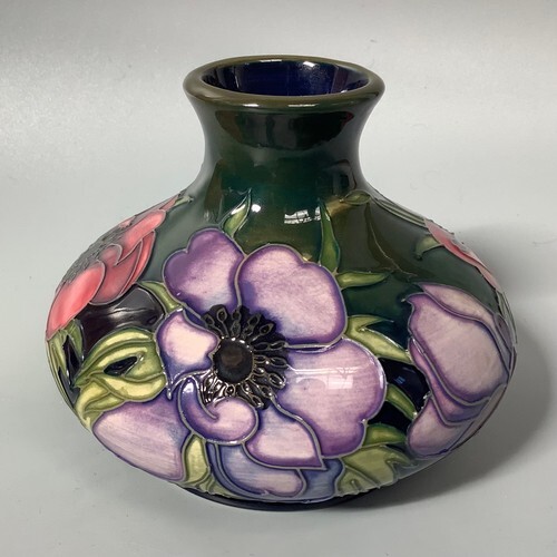 A Moorcroft Pottery vase of compressed globular form decorat...