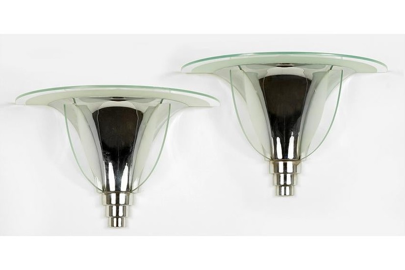 A Pair of Art Deco Wall Sconces.