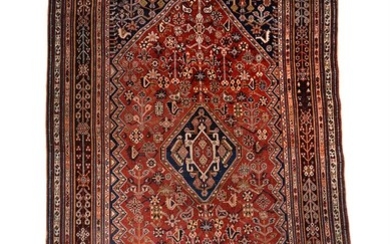 A QASHQAI RUG, approximately 242 x 150cm