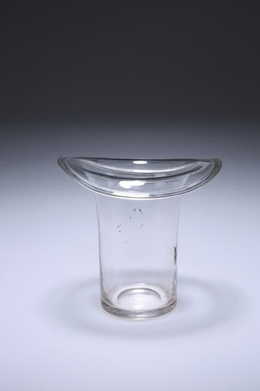 A STOURBRIDGE GLASS NOVELTY VASE IN THE FORM OF A TOP