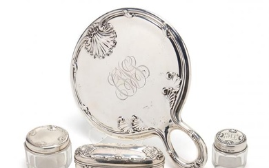 A Sterling Silver Dresser Set by Whiting