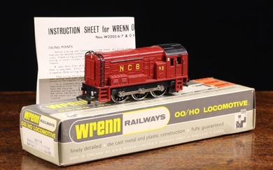 A Wrenn N.C.B NO.72 Red Livery Class 08 Tank 0-6-0DS 00 Gauge Locomotive, reference W2234, the carri