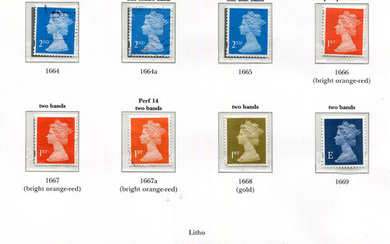 A collection of Great Britain stamps in seven Stanley Gibbons printed albums from 1971-2014, mostly
