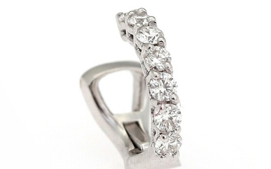 SOLD. A diamond ear clips set with numerous brilliant-cut diamonds weighing a total of app....
