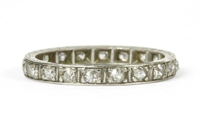 A diamond full eternity ring