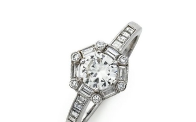 A diamond ring.
