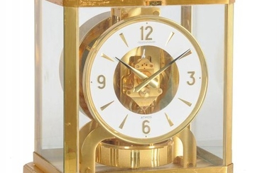 A gilt brass 'Atmos' timepiece, Jaeger-LeCoultre, model 528, 1970’s