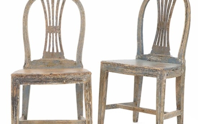 SOLD. A pair of painted Gustavian style side chairs. 19th century. (2). – Bruun Rasmussen Auctioneers of Fine Art