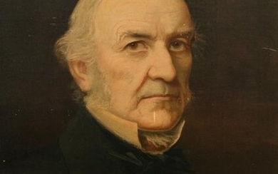 A print of a portrait of Gladstone, 24" x 19".