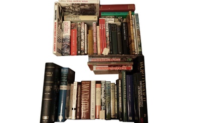 A selection of books relating to war