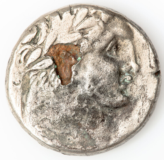A silver Shekel of Tyre, 51/52 C.E. – Fourree.