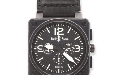 A stainless steel wristwatch, BR 01 Aviation, Bell & Ross