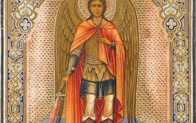 AN ICON SHOWING THE ARCHANGEL MICHAEL Russian, late