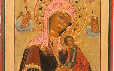 AN ICON SHOWING THE MOTHER OF GOD OF THE PASSION