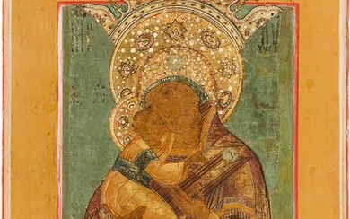 AN ICON SHOWING THE VOLOKOLAMSKAYA MOTHER OF GOD