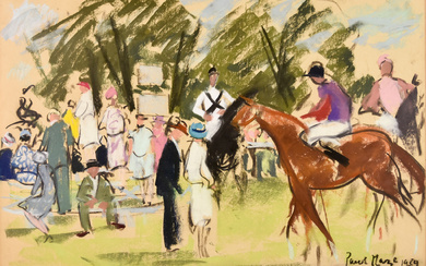 ARR Paul Lucien Maze (1887-1979) - Pastel - "Goodwood Races",...