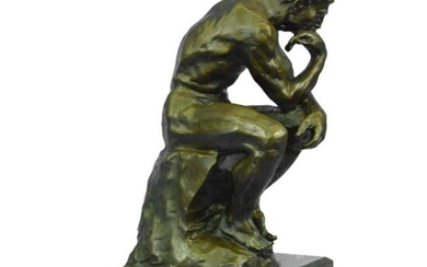 After Rodin, The Thinker Bronze Sculpture