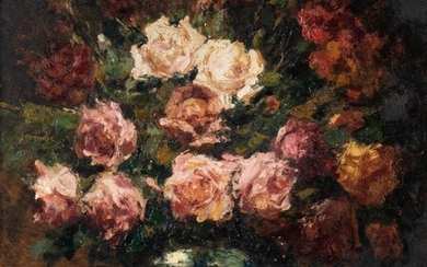 Alfred BASTIEN (1873-1955) Bouquet de roses... - Lot 62 - Millon Belgique