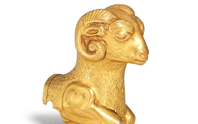 An Achaemenid gold protome in the form of a recumbent ram