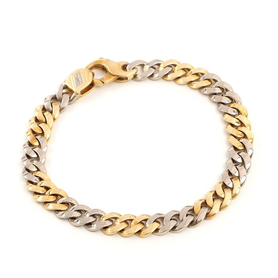 SOLD. An Italian 18k gold and white gold bracelet. L. 19 cm. – Bruun Rasmussen...