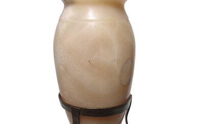 An attractive Egyptian alabaster jar