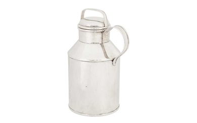 An early 20th century American sterling silver novelty cocktail shaker, Boston circa 1930 by Tuttle Silversmiths, retailed by Shreve Crump and Low Co