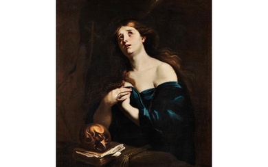 Andrea Vaccaro (1604 – 1670), Werkstatt oder Nicola Vaccaro (1634/40 – 1709/17), DIE BÜSSENDE MARIA MAGDALENA