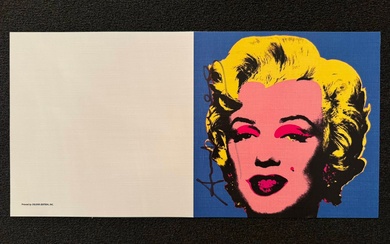 Andy WARHOL (1928-1987), d'après Marilyn» - A Print Retrospective Impression sur papier texturé de couleur...