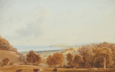 Anthony Vandyke Copley Fielding POWS (1787-1855) Dunster Castle...