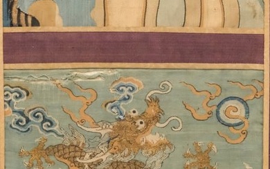 Antique Chinese Dragon Textile