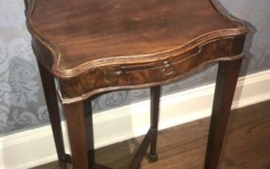 Antique English 19th C Sheraton Style End Table