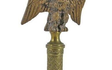 Antique French bronze eagle sculpture