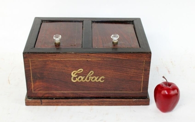 Antique French tobacco box in rosewood