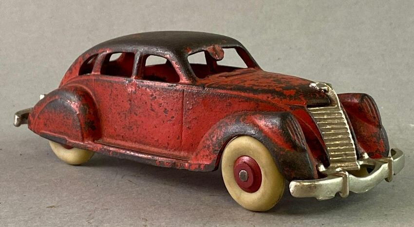 Antique Hubley Cast Iron Lincoln Zephyr Sedan