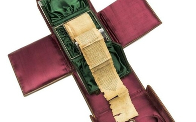 Arabic manuscript.- Qu'ran Scroll, purported to have