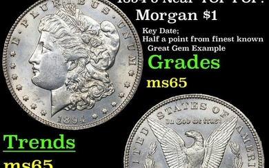 ***Auction Highlight*** 1894-o Morgan Dollar Near TOP POP! $1 Graded GEM Unc By USCG (fc)