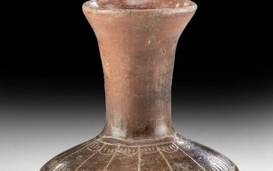Aztec Incised Pottery Tripod Vessel