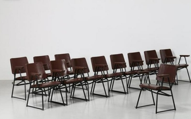 BBPR Theater Chairs, Set of 12, 1930s